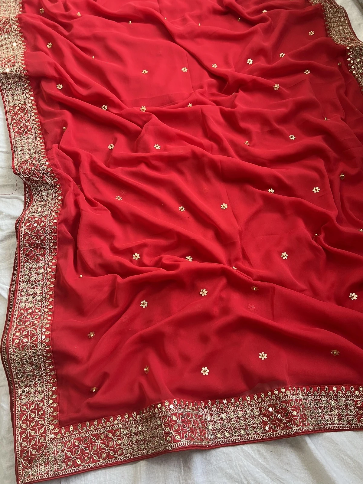 Vardan Ethnic Bt 381 Heavy Georgette Wholesale Fancy Sarees Catalog — Wholesale Sarees, MPA wholesale from Surat - Gallery Image 2